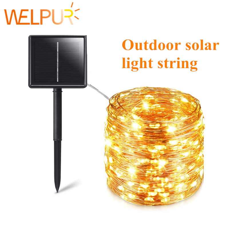 Outdoor Power For Christmas Lights - Solar String Fairy Lights 12m 100LED
