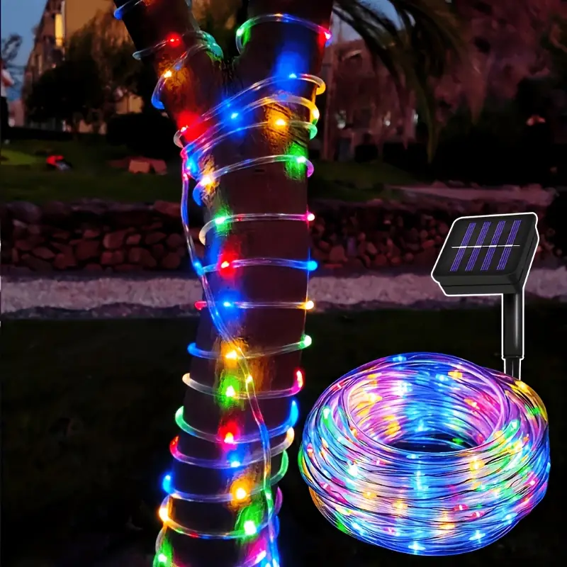 Outdoor Power For Christmas Lights - Solar Powered LED Tubes for Outdoor