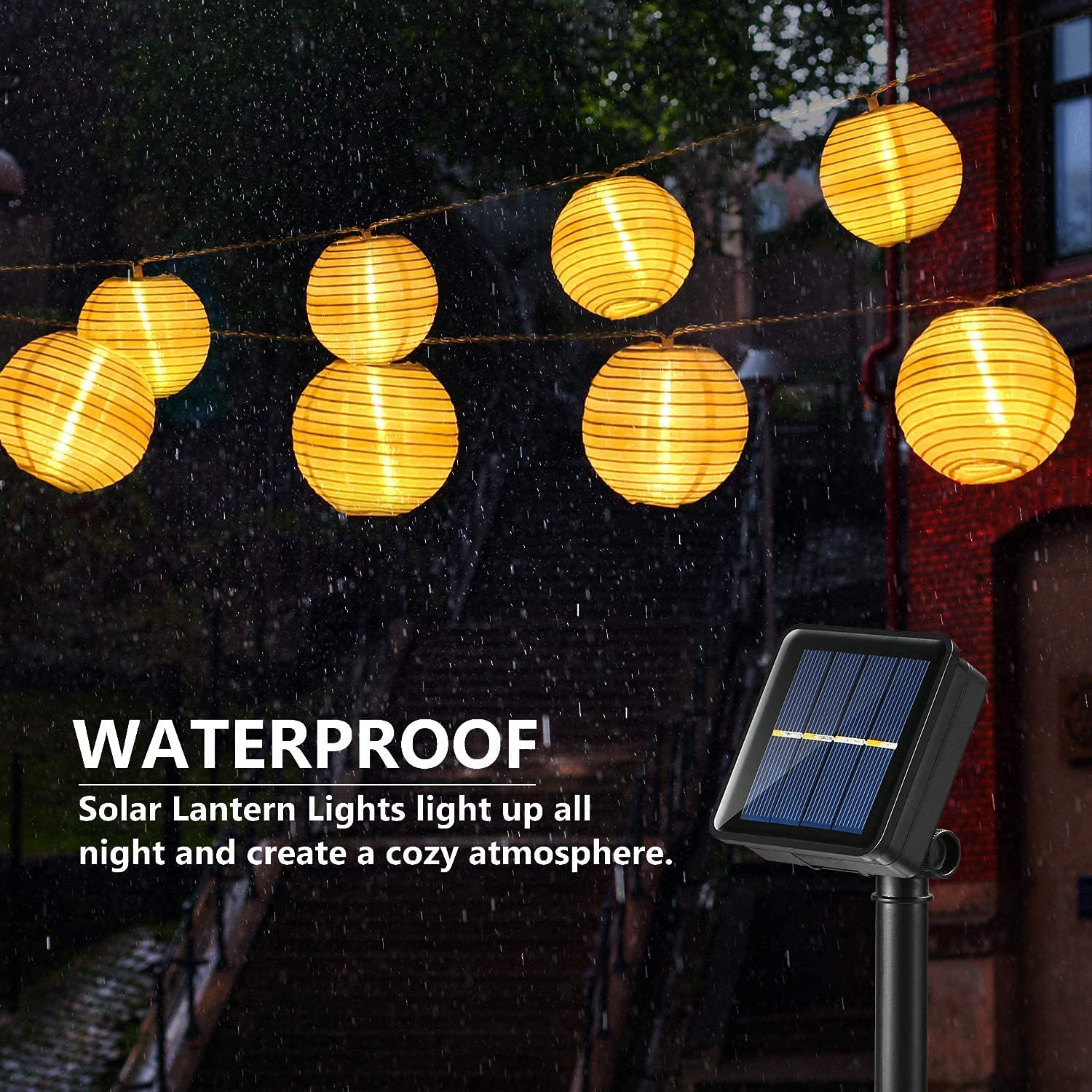 Waterproof Lantern Solar Strin - Outdoor Power For Christmas Lights ulasan dan harga