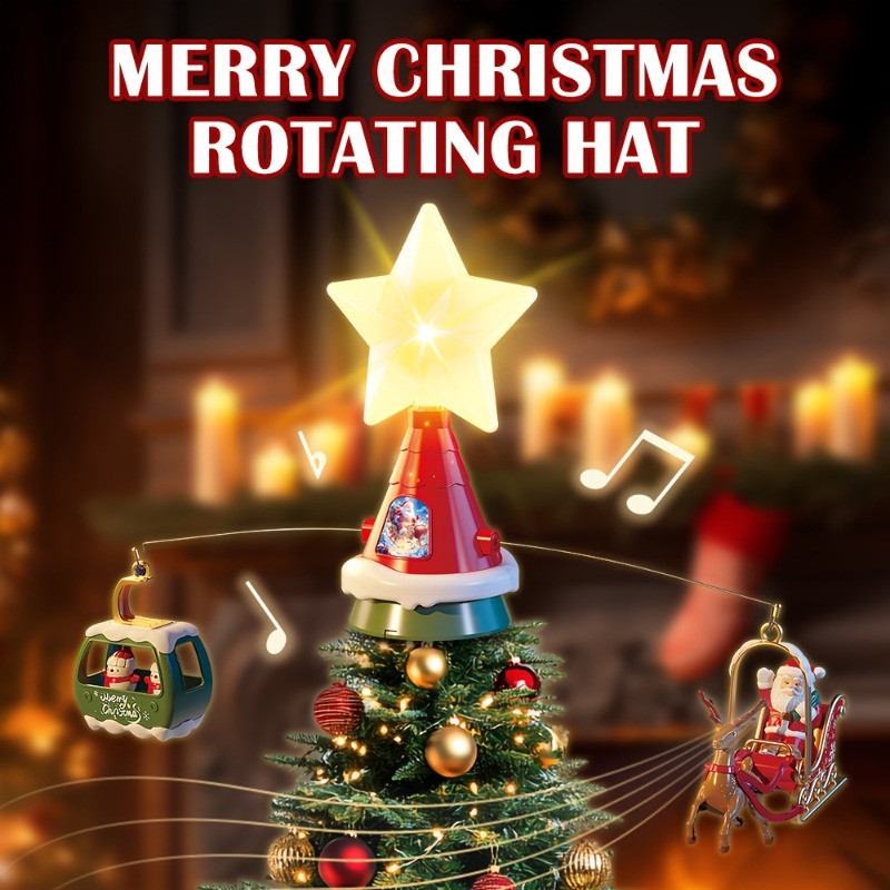 Christmas Tree Top Rotating Ca - Outdoor Power For Christmas Lights ulasan dan harga