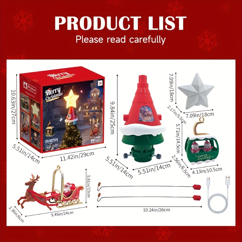 Christmas Tree Top Rotating Ca - Outdoor Power For Christmas Lights ulasan dan harga