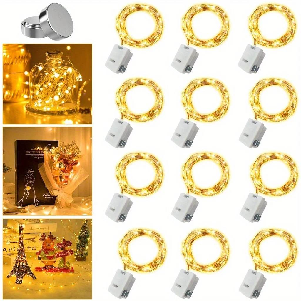 10 Pack Waterproof Mini Fairy  - Outdoor Power For Christmas Lights ulasan dan harga