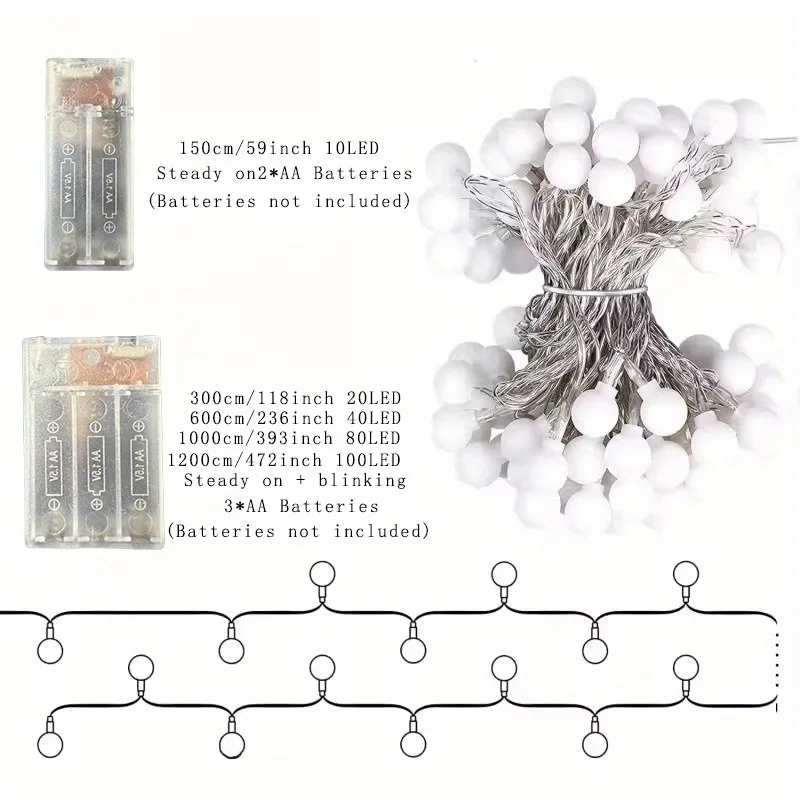 USB/Battery Power String Light - Outdoor Power For Christmas Lights ulasan dan harga
