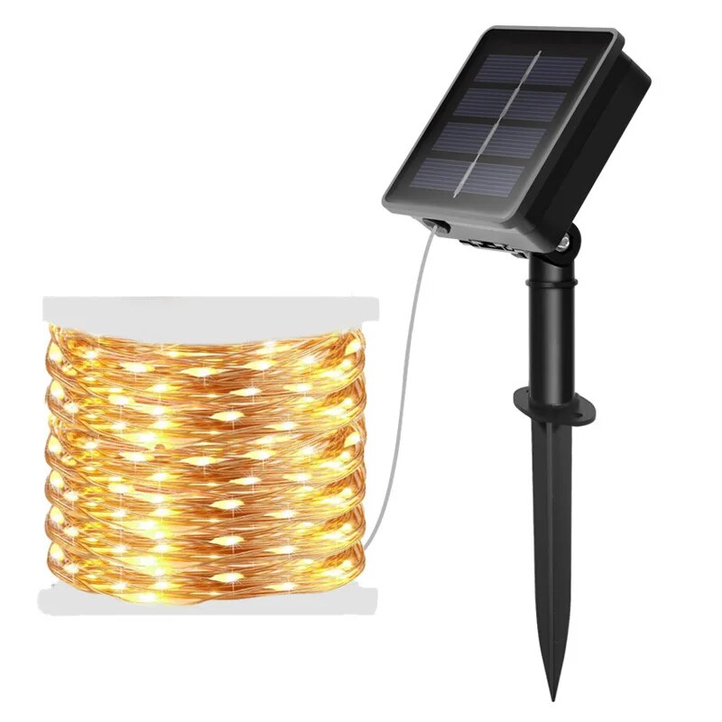 100 LED Solar Fairy Waterproof - Outdoor Power For Christmas Lights ulasan dan harga