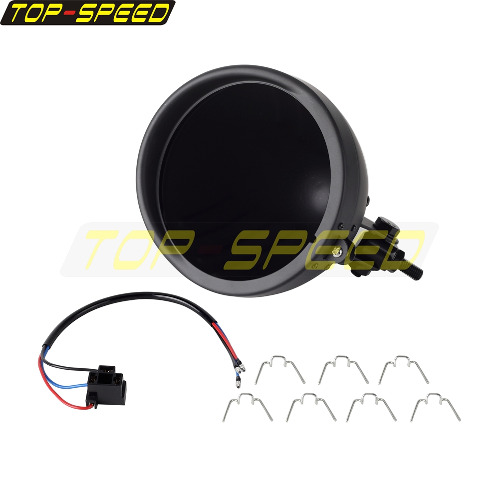 Black/Chrome Motorcycle Headla - Outdoor Power Products ulasan dan harga