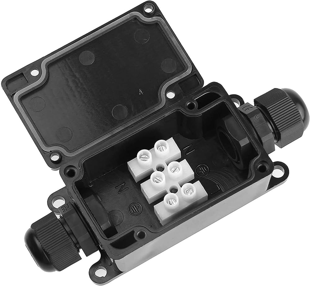 3pcs 2Way IP65 Waterproof Outd - Outdoor Power Cable Junction Box ulasan dan harga